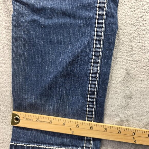 Silver Jeans Co Capri Jeans Womens 27 Blue Natsuki Thick Stitch Embroidered - Picture 11 of 11